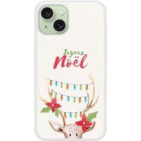 Apple iPhone 15 Zachte siliconen case lichtgevend rendier
