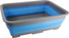 Merkloos Opvouwbare afwasteil/afwasbak - gris/bleu - plastique - 37 x 28 - cuisine - accessoires de voyage