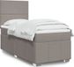 Maison Exclusive - Boxspringbed met matras, taupe, 100x200 cm, gestoffeerd