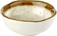APS Melamine schaaltje "stone art", bruin, ø8xh3 cm, set van 4 stuks