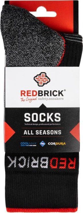 Redbrick All Season Sokken 25103 - Maat 43-46 - Verschillende Kleuren - Polyester/Katoen/Polyimide - Isolerend