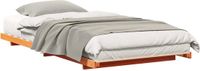 vidaXL Bedframe Wasbruin Massief Grenenhout 90 x 220 cm