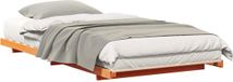 vidaXL Bedframe Wasbruin Massief Grenenhout 90 x 220 cm