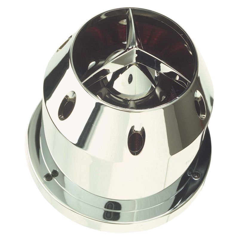 AutoStyle Universeel Luchtfilter 'Tornado' Chroom - 76mm Aansluiting
