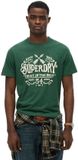 Superdry Outdoor Flock T-shirt Heren L Pitch Green Marl