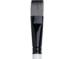 Winsor & Newton 5082020 Plat Penseel - Zwart;Wit - Hout