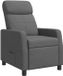 vidaXL - Fauteuil - Gris foncé - Tissu