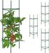 Relaxdays plantensteun set van 4 - 90 cm - voor klimplanten - metaal - groen