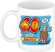 Bellatio Decorations cadeau mok - 60 weegt zwaarder dan verwacht - keramiek - 300 ml