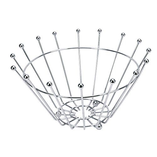 Equinox 502923 mand, verchroomd staal, roestvrij staal, 24,2 x 24,2 x 15 cm