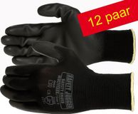 Safety Jogger SJ Multitask handschoenen PU/Polyester 4131X - Zwart - 10 (XL) - 12 paar