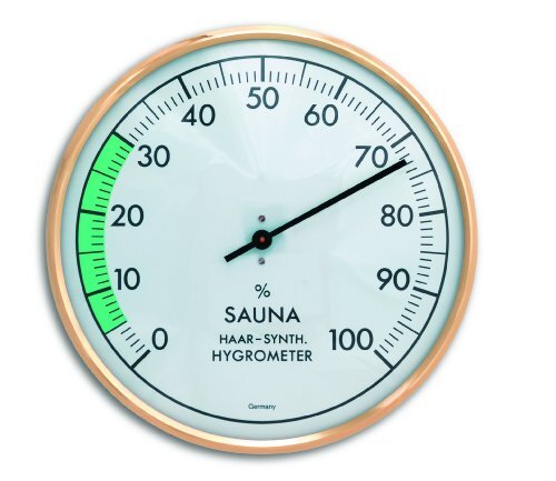 TFA Analoge sauna-hygrometer, luchtvochtigheid, hittebestendig, ideaal voor de sauna.