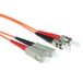 ACT 30 meter LSZH Multimode 62.5/125 OM1 glasvezel patchkabel duplex met ST en SC connectoren