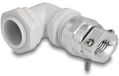 Delock presse-étoupe avec décharge de traction et protection contre la flexion 90° coudé PG16 gris