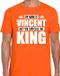 Bellatio Decorations Shoppartners Bv Naam cadeau t-shirt - my name is Vincent - but you can call me King - oranje - heren - koningsdag - verjaardag - sport M