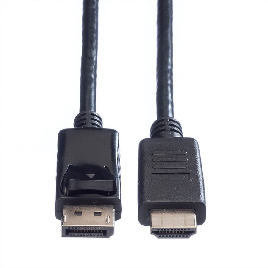 VALUE DisplayPort Kabel DP - HDTV, M/M, 2m, Zwart
