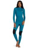 Billabong Dames Foil 3/2mm Flatlock Rug Ritssluiting Wetsuit ABJW Multicolor Neopreen M