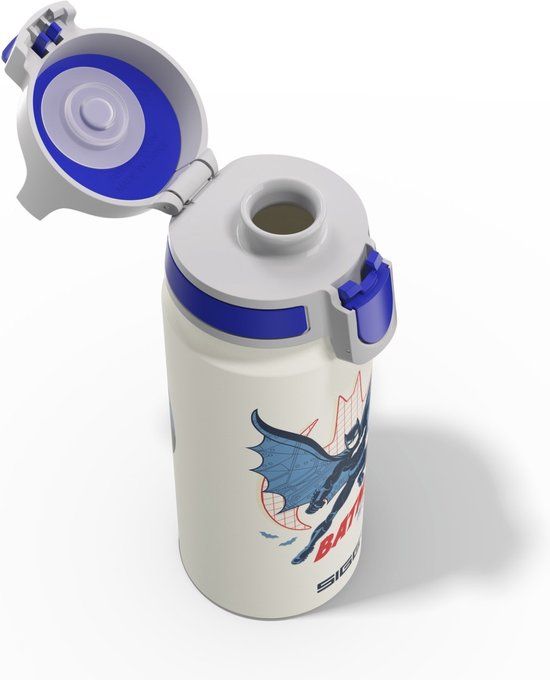 SIGG WMB One Batman Into Action 0.6L white Aluminium Drinkfles Kinderen