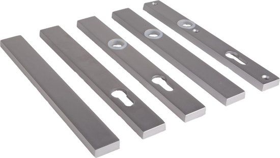 Ami Smalschild - geheel blind - 245x30x10mm - M5 - aluminium F-1