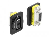 Delock VGA (v) - VGA (v) D-type module (v-v) | zwart