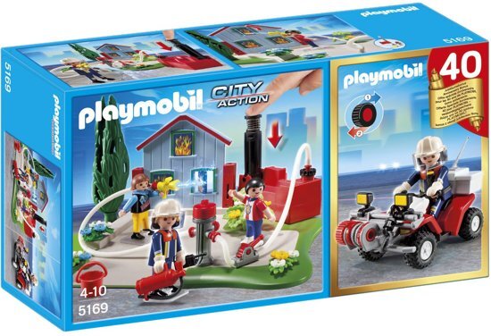 playmobil Jubileum Compact Set Brandweerinterventie met quad - 5169