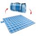 WALSER Reisdeken met aluminium rug, waterdichte picknick deken, warmte geïsoleerde camping deken, zanddicht strand deken met draaggreep XXL 200x200cm