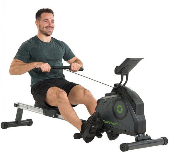 Tunturi Cardio Fit R30 Roeitrainer - Inklapbaar - Roeimachine met 8 Weerstandsniveaus - Zwart
