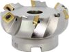 Promat/Tecwerk Vlakfrees | nominale-d. 63 mm | vernikkeld met interne koeling | snedeaantal 5 SE.. 1204 AF