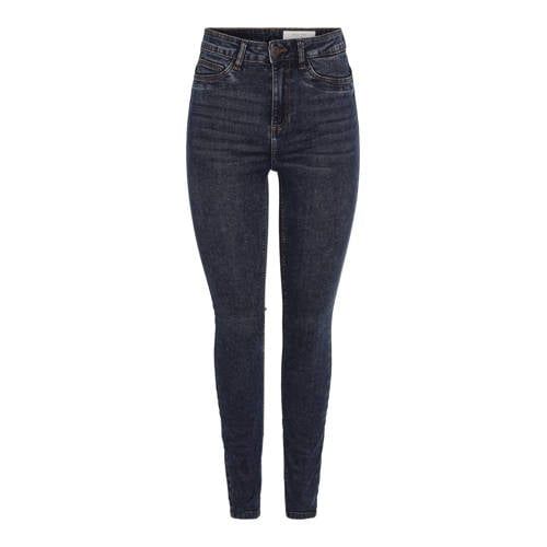 NOISY MAY Curve NMCALLIE High Waist Skinny Jeans - Dark Blue Denim