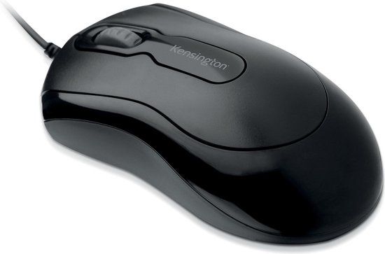 Kensington Bedrade Muis EQ - 65% Post-consumer Gerecycled - Zwart