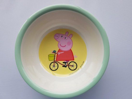 Peppa Pig Schaaltje met Zuignap en Lepeltje - Melamine - 13 cm