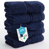 Hammetex Gastendoekjes 5-delige Set 30x50 cm, 100% Katoen Badstof | OEKO-TEX gecertificeerd, zacht & absorberend, badstof, met ophanglus, voor badkamer, gastentoilet & keuken