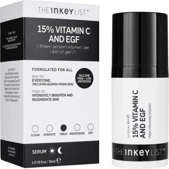 The INKEY List 15% Vitamine C en EGF Serum