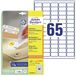 AVERY Zweckform universele etiketten, 38,1 x 21,2 mm, wit, 30 vel, verwijderbaar