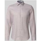 Seidensticker Chemise d'affaires pour homme - Coupe ajustée - Infroissable - Col Kent - Manches longues - 100% coton