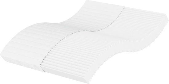 vidaXL Schuimmatras H2-H3 140x190 cm Wit