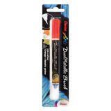 Pentel XGFH-DFX Dual Metallic Brush - penseelstift. veranderende glitterinkt, oranje/metallic-geel, 1 stuk op blisterkaart