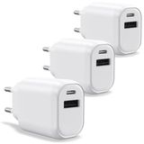 WAYTEX Set van 3 snelladers Dual USB-C en USB 30 W