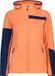 CMP Vrouwelijke waterdichte jas met capuchon, Oranje/Blauw, Fleece, XL
