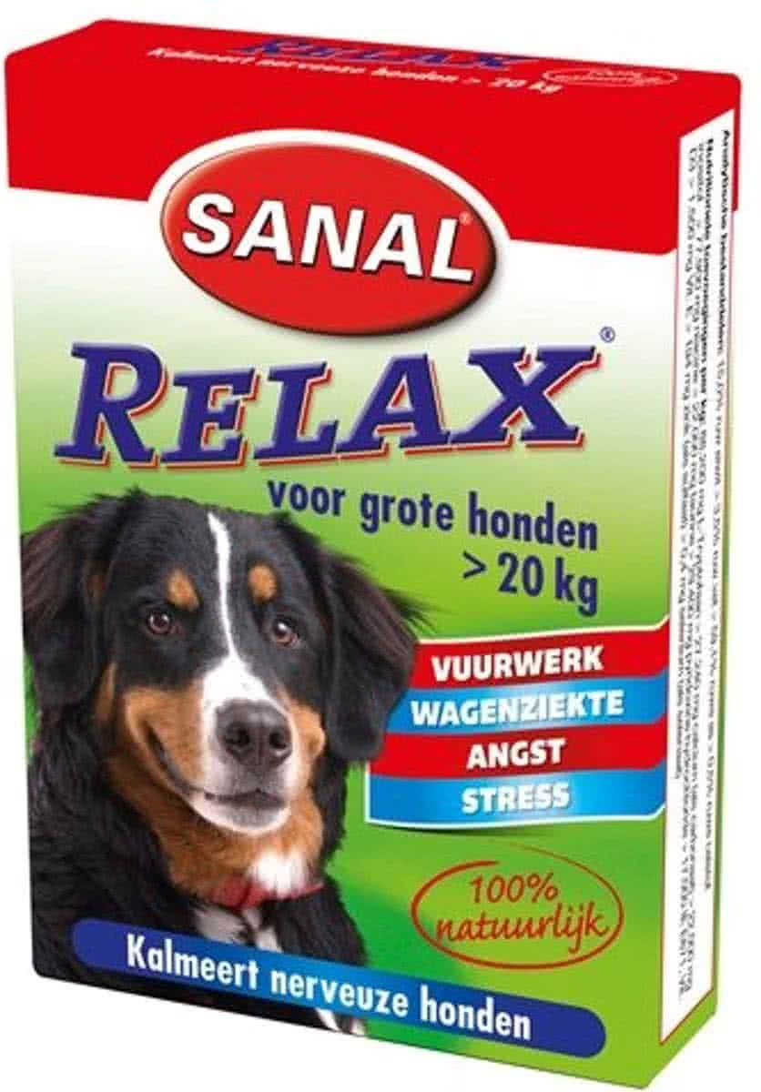 SANAL Relax Tablet Antistressmiddel Grote Honden 15 ST