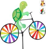 Relaxdays windmolen fiets schildpad