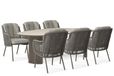 Santika Furniture Santika Cayora/Voyage 240x120 cm dining tuinset 7-delig