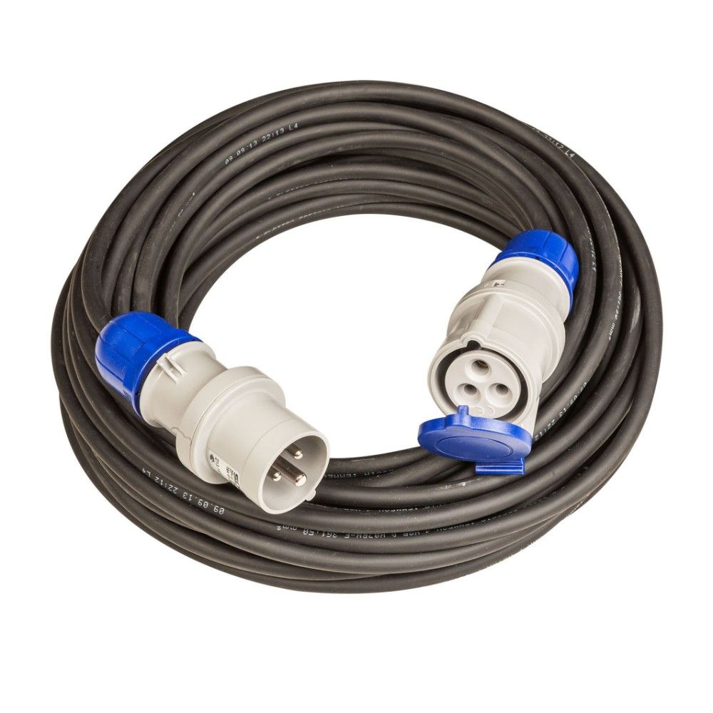 Poly Pool PP2652 Stekkerdoos - 20m - Zwart/Blauw/Grijs - IP44 - 3300W