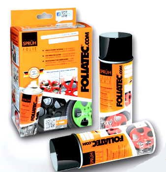Foliatec Spray Film Set - Zwart/Oranje - 2 stuks