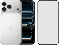 Apple iPhone 17 Pro Max 256GB Zilver + BlueBuilt Screenprotector Glas