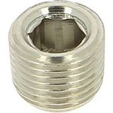 Bouchon Pneumatique Laiton Nickelé Mâle 1/8