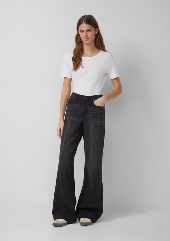 s.Oliver Jeans-Hose SURI Bootcut Fit W40 X L32 Zwart