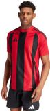 adidas teamwear adidas T-shirt Heren Striped 24 Jersey Rood-Zwart - Maat 2XL