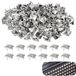 300 rivets métalliques, 8 mm, clous pyramidaux, argenté, kit de bricolage