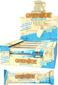 Grenade Protein Bar White Chocolate Cookie - 12 x 60g - 720g - High Protein